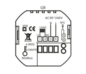 Elektroninis programuojamas termostatas (termoreguliatorius) Feelspot WTH51.36 NEW