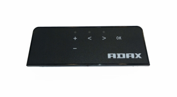 Programuojamas skaitmeninis termostatas ADAX NEO/CLEA DT Black, spalva: juoda
