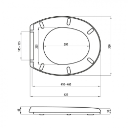 Klozeto dangtis MA-021A