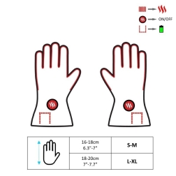 Šildančios odinės pirštinės Glovii GIB