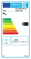 Elektrinis vandens šildytuvas vertikalus kombinuotas TESY GCV6S80 RCP su sausu keraminiu  kaitinimo elementu