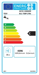 Elektrinis vandens šildytuvas vertikalus kombinuotas TESY GCVS150 