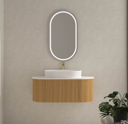 Vonios kambario spintelė su praustuvu LILY 100 pakabinama