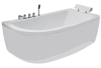 Akrilinė vonia B1680 dešininė be masažų (simple) 160cm