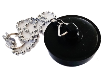 Kamštis guminis su grandinėle 30-39