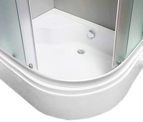 Padas dušo kabinai pusiau gilus 100x80 kairinis