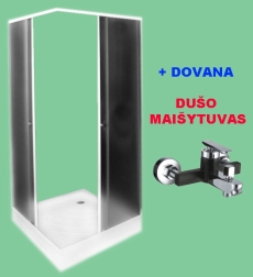 IŠPARDAVIMAS! Dušo kabina ZK90 FABRIC DOVANA dušo maišytuvas A1203