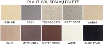 Granitinė plautuvė LADO4 black pearl SU SIFONU