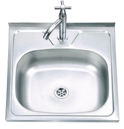 Nerūdijančio plieno plautuvė D5050A uždedama su sifonu 0.6 mm