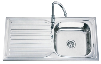 Nerūdijančio plieno plautuvė D10050A 1000x500 kairė