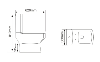 Klozetas STYLO 213 RIMLESS