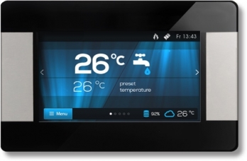 Kambario valdymo pultas su vidaus temperatūros davikliu ekoSTER TOUCH