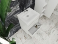 Vonios kambario spintelė su praustuvu LUTON LT-65 balta pakabinama