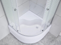 Dušo kabina SC80 80x80 su pusapvaliu padu
